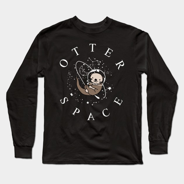 Otter Space Long Sleeve T-Shirt by TheUnknown93